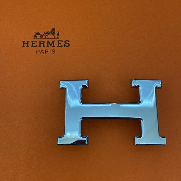 Hermes reversible H Palladium belt with box, dust bag and ribbon. - Picture 8 of 10